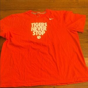 Nike Mens Bright Orange Tee with Motivational Graphic